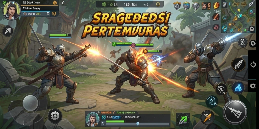 Tampilan strategis pertempuran dalam 5ZK dengan elemen taktik mendalam.
