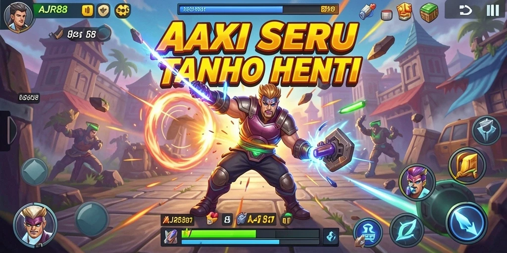 Tangkapan layar menggambarkan pertempuran seru di AJR88.