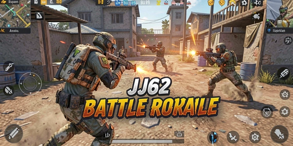 Gameplay seru dan mendebarkan di JJ62 dengan pertempuran Battle Royale.