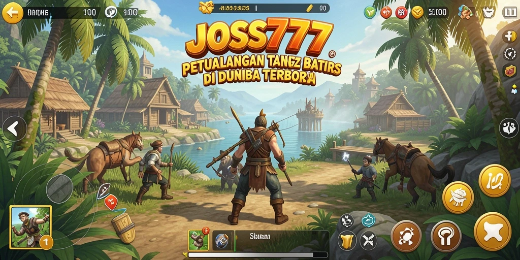 Tangkapan layar gameplay di <strong>JOSS777</strong> menunjukkan petualangan menakjubkan di dunia terbuka.