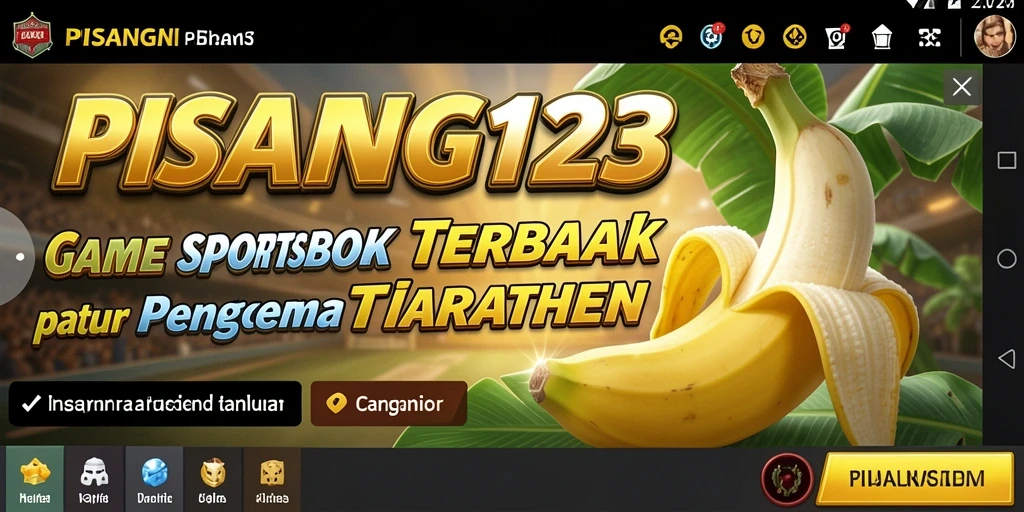 Tampilan gameplay PISANG123 dengan taruhan langsung yang mendebarkan.