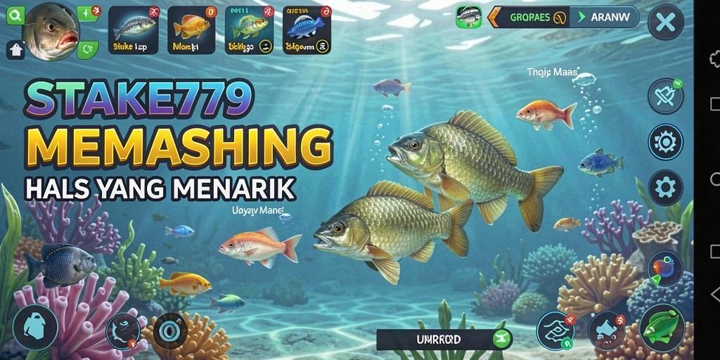 Tampilan permainan STAKE779 dengan aksi memancing yang seru.